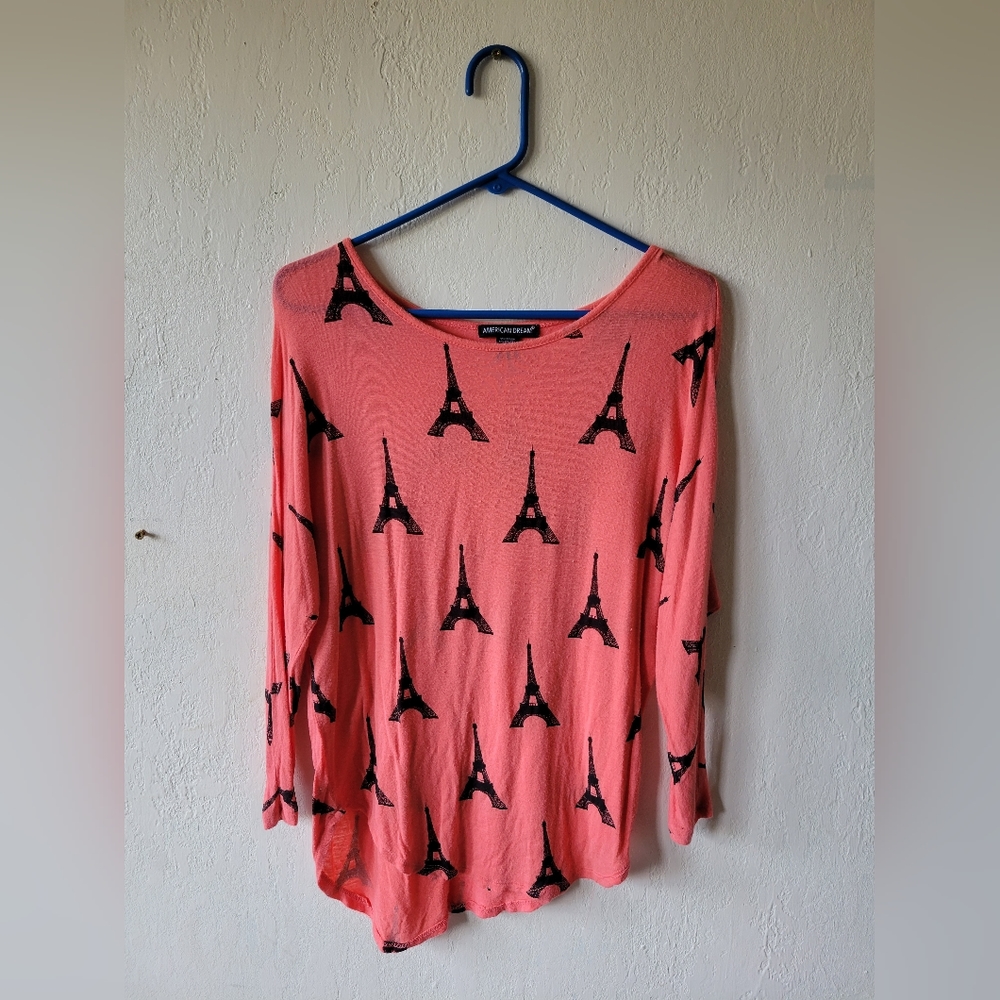 Eiffel tower long sleeve shirt